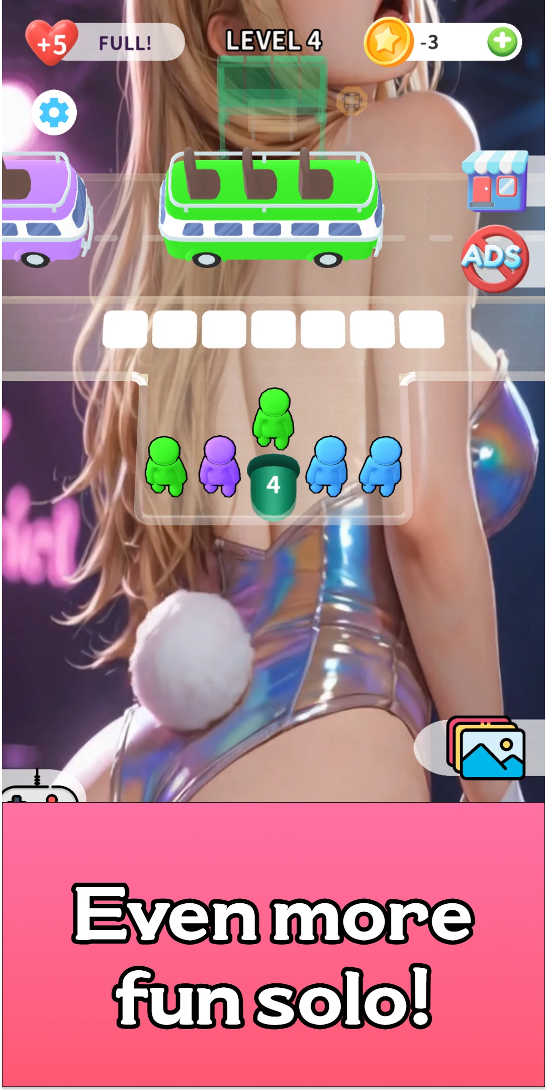 Sexy Girl Bus Puzzle Game screenshot